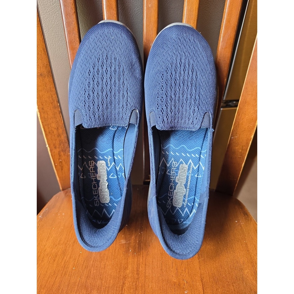 Skechers Slip-ins Relaxed Fit Reggae Fest 2.0 Guiding Light Navy Shoes size 10